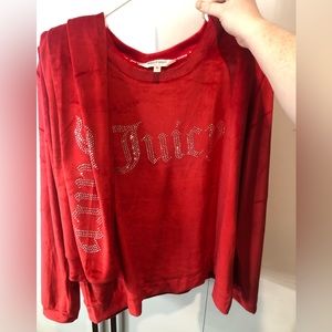 Red Juicy Couture SweatSuit Set Size XL